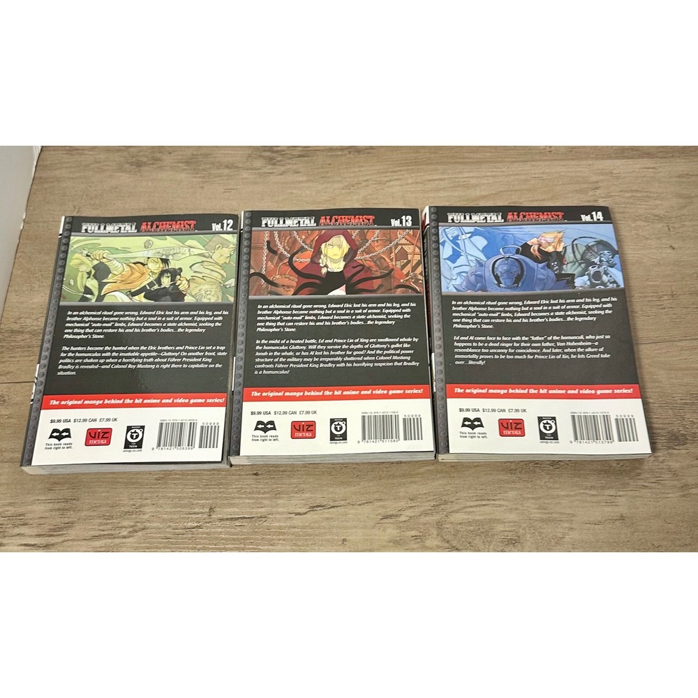 Fullmetal Alchemist Manga Volumes 12 13 14 Lot Hiromu Arakawa VIZ Media English - Picture 2 of 3